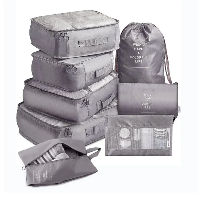 Travel Organizer Storage Set Portable Travel Luggage Set Travel Clothes Classification Multifunctional Waterproof Storage Bag 3