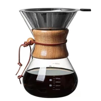 yrp v60 coffee maker stainless steel filter cold brew sharing pot barista for home and kitchen tools ice kettle glass tea pots