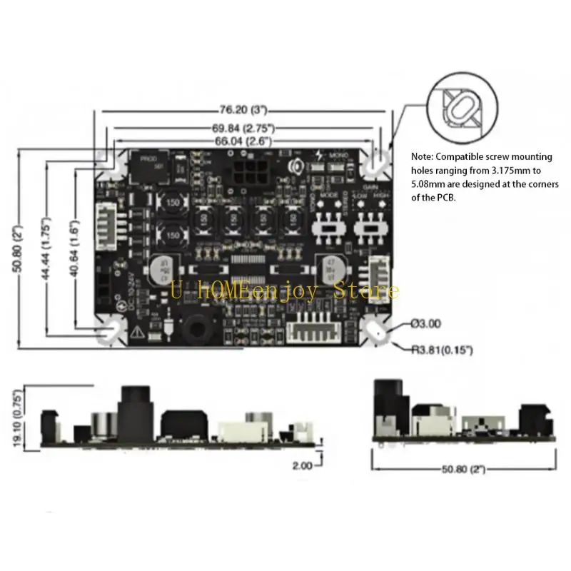 Фото B0KF TPA3110 Плата слухового усилителя, 2x8W/1x16W DC10-24V Supply 3,5 мм вход широко используется №4