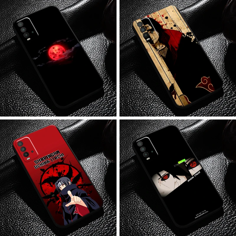 

Anime Naruto Uchiha Sasuke Phone Case For Xiaomi Redmi 9T Soft Back Silicone Cover Funda Liquid Silicon