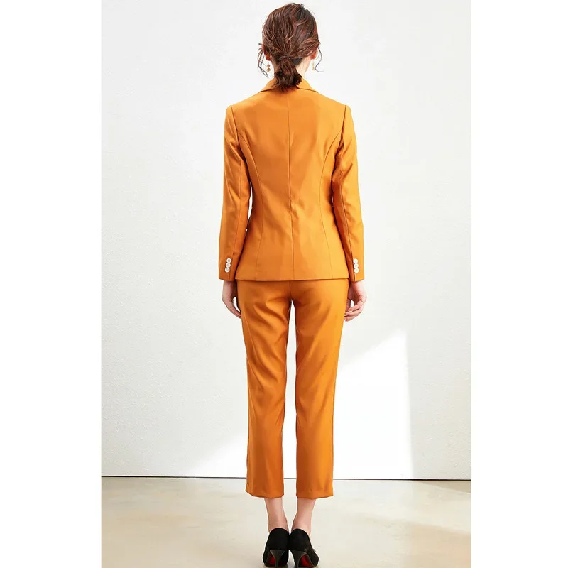 Элегантный женский костюм брюки профессиональная одежда для интервью рабочая