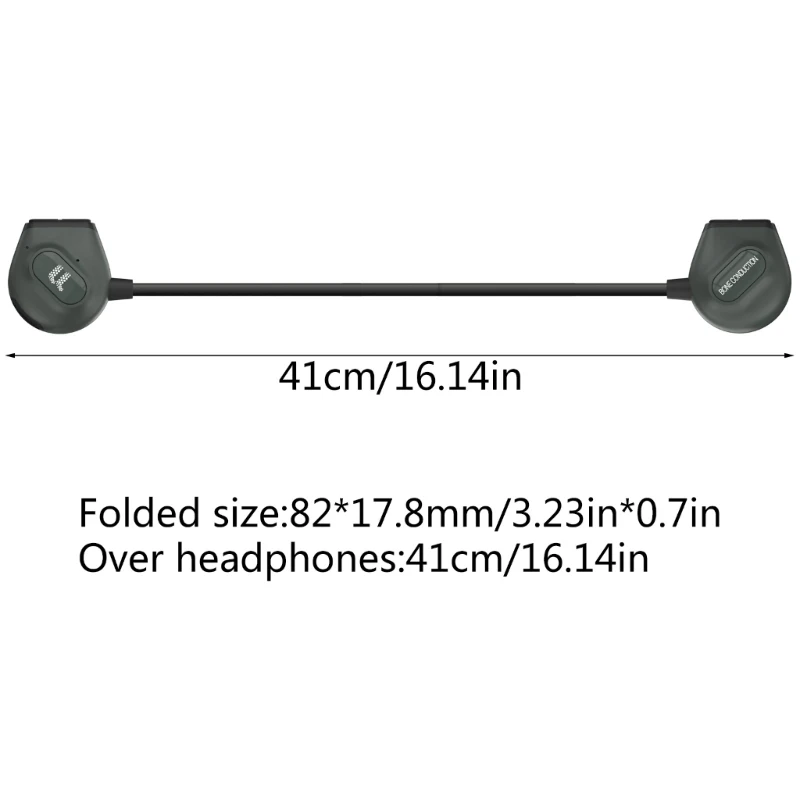 

Over-the-Ear Bluetooth-compatible Headset Wireless Painless Wearing Earphones Bone Conduction Headset IP66 Waterproof
