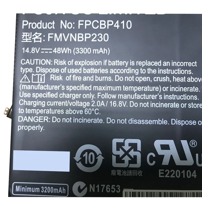 Оптовая продажа новый аккумулятор FPCBP410 FMVNBP230 FPB0304 для ноутбука Fujitsu LifeBook U554 U574 UH554