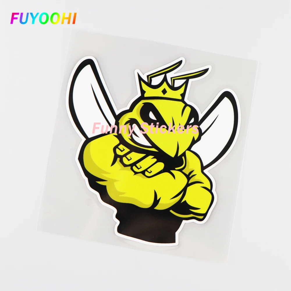 

FUYOOHI Exterior/Protection Funny Stickers Personality Cartoon Animal Strong Bee Vinyl Decal Modern Style Decoration Car Sticker