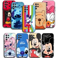disney mickey stitch phone cases for samsung galaxy a31 a32 a51 a71 a52 a72 4g 5g a11 a21s a20 a22 4g carcasa coque back cover