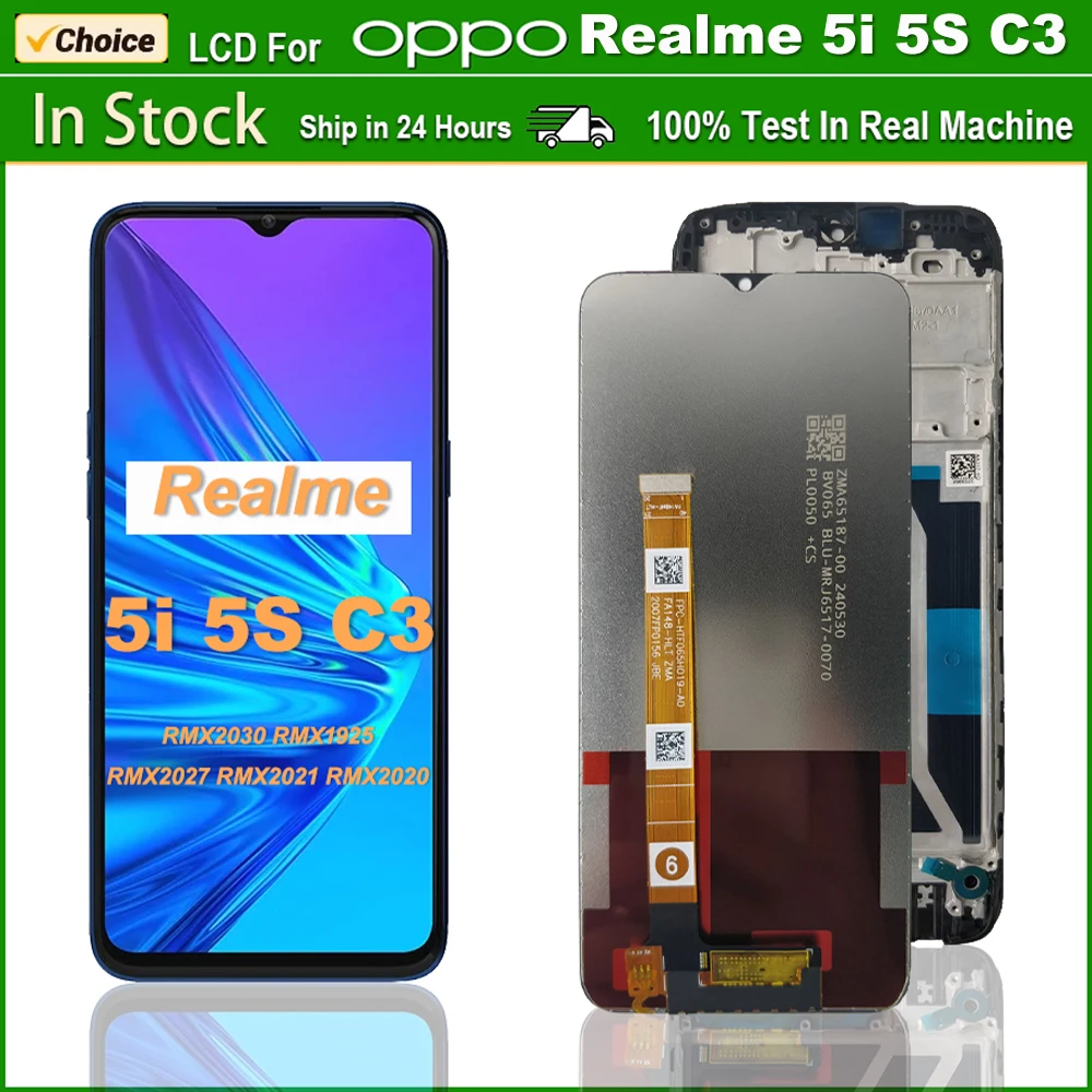 ЖК-дисплей 6 5 дюйма для OPPO Realme 5i 5S LCD RMX2030 C3 сменные детали