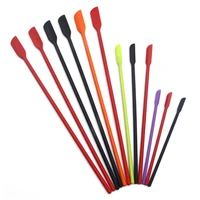 4pcsset silicone spatula soft flexible portable long handle small scraper kitchen gadget
