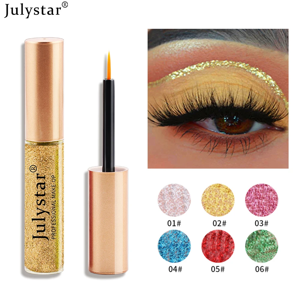 

Sequins Glitter Eyeliner Diamond Shiny Eyeshadow Silver Rose Gold Color Eye Liners Eyeliner Pencil Eye Shadow Makeup Cosmetics