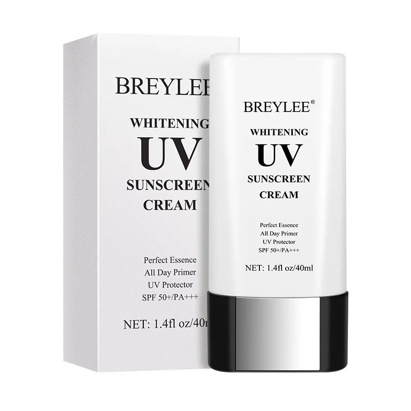 

BREYLEE Whitening UV Sunscreen Cream SPF50 Sunblock PA+++ Moisturizing Anti Aging Dust Oil Control Reduce Melanin Skin Care 40ml