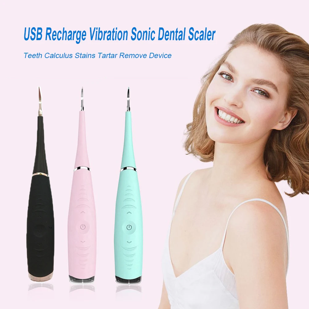 

USB Ultrasonic Sonic Dental Scaler Calculus Tartar Stain Cleaner Remover Teeth Whitening Device Oral Hygiene Care Cleaning Tools