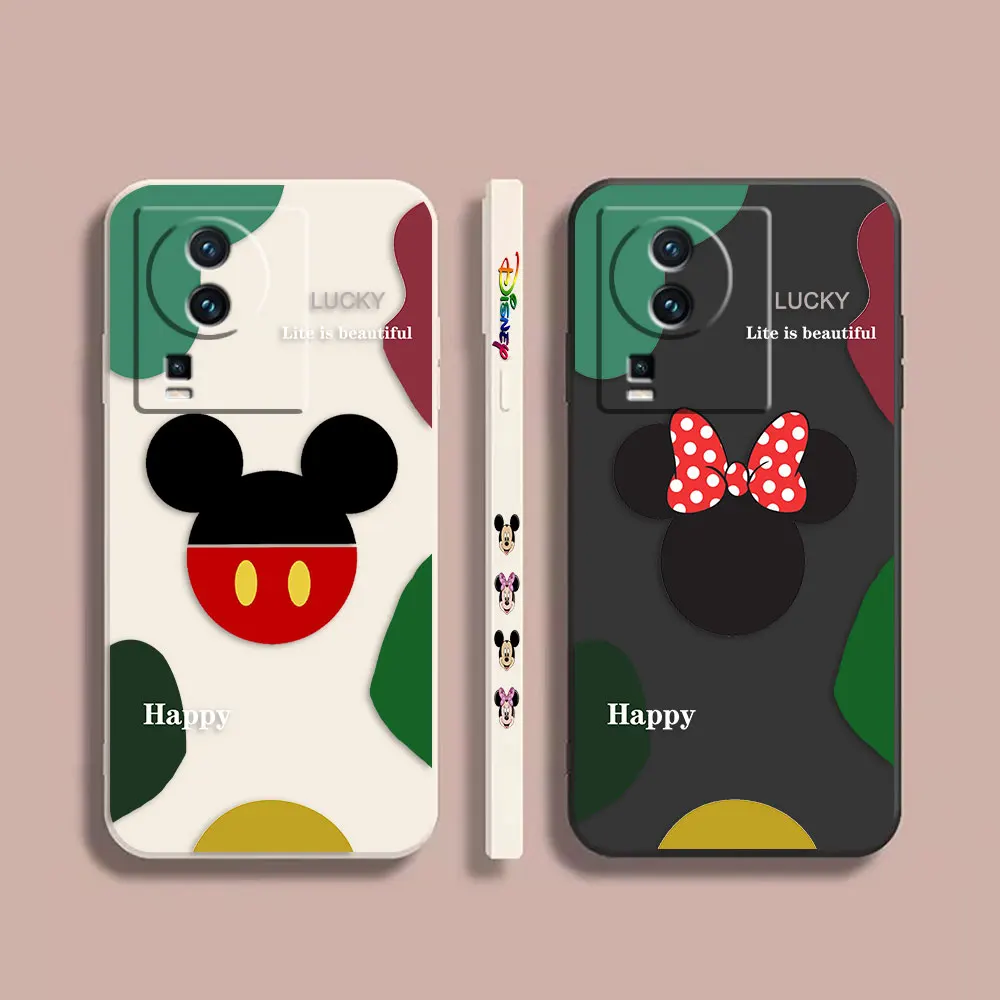 

Phone Case For VIVO IQOO 7 8 9 10 11 Pro 5G Z3 Z5 Z6 Z7 NEO3 5 5S 6 7 Case Cover Funda Cqoue Shell Capa Mickey Minnie Mouse Fead