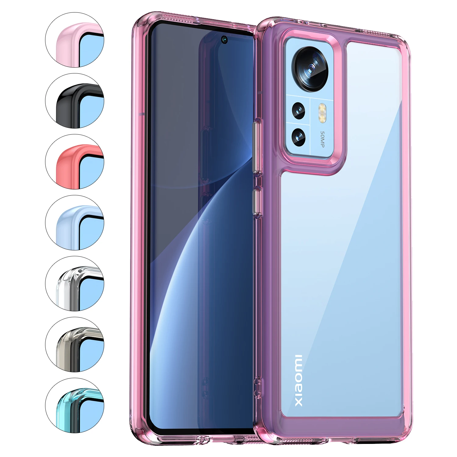 

For Xiaomi Poco M4 5G Case Soft Luxury Shockproof TPU+Hard Acrylic Case For Poco X4 GT M2 Pro M3Pro 5G Xiaomi 12S Pro Back Cover