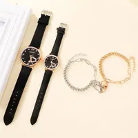 Top Luxury Brand Couple Watch For Women Men Clock Male Calendar Love Dial Quartz Wrist Watches Leather Ladies Man Watch 2