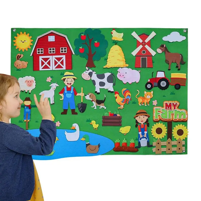 

Felt Board For Toddlers Flannel Felt Story Board Set Teaching Aid For Preschool Storytelling Interactive Learning Tools