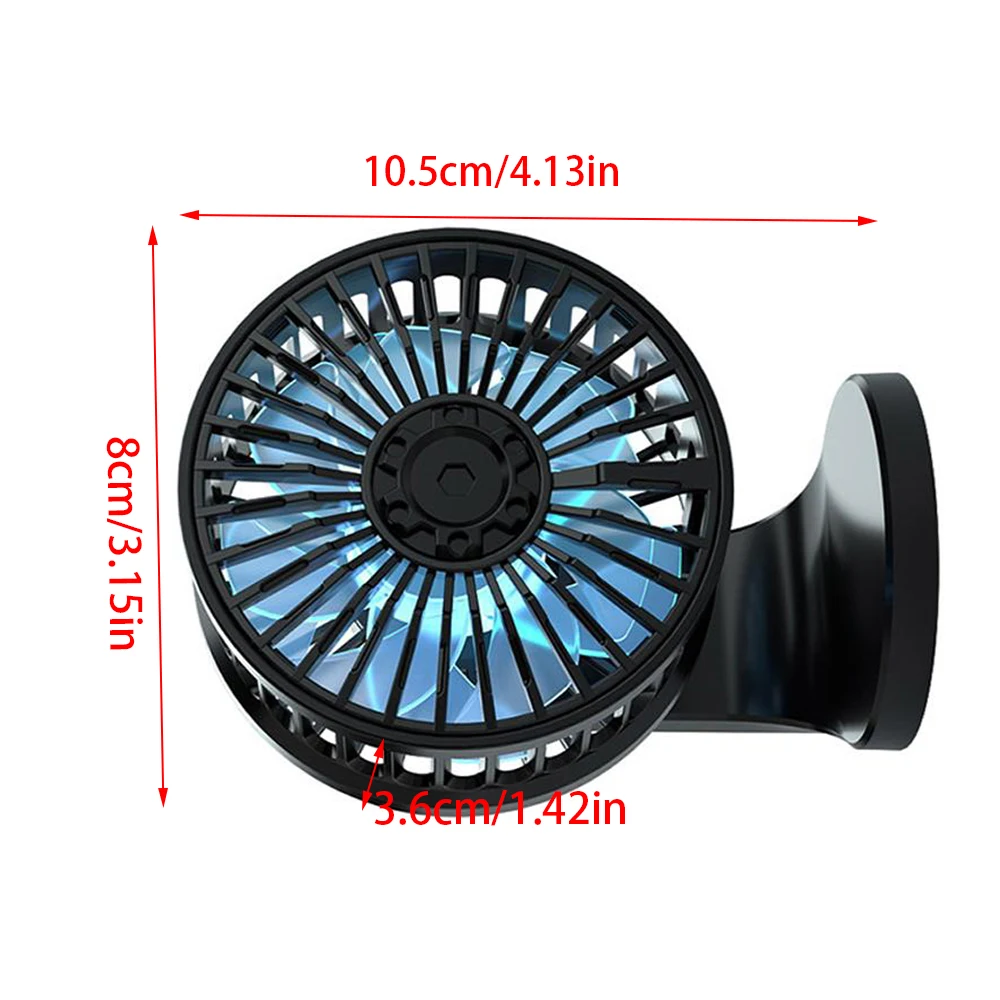 Автомобильный Вентилятор охлаждения 5 В двухслойные лопасти вентилятора двойной