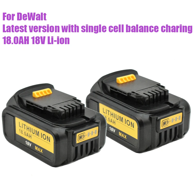 

Original 18V 18000mAh Li-ion Battery DCB180 Rechargeable Battery For DEWALT DCB180,DCB181 XJ DCB200,DCB201,DCB201-2,DCB204,DCB20
