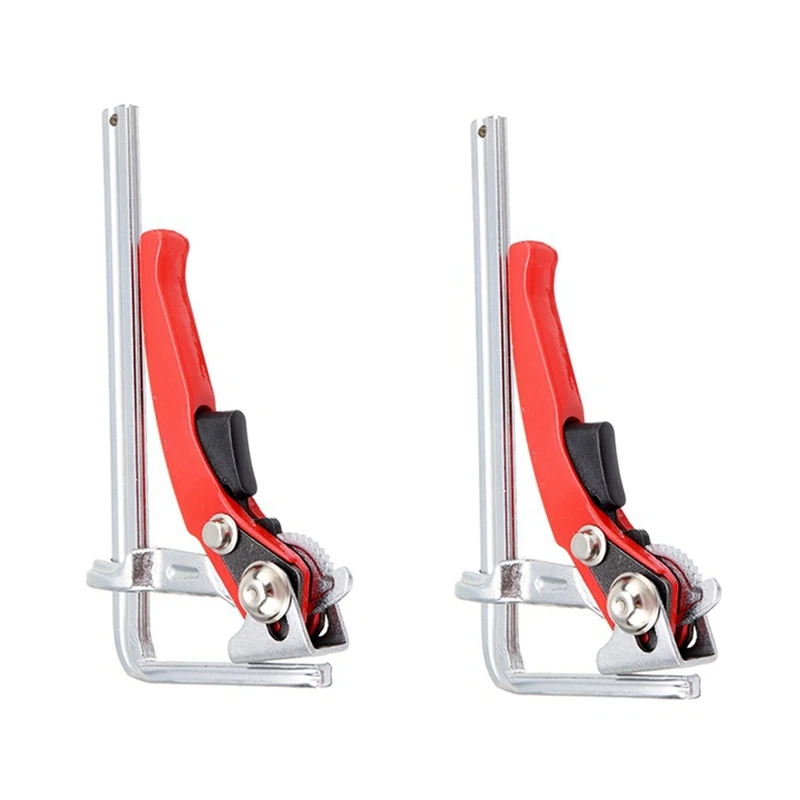 

Newest 2PCS Quick Guide Rail Clamp Carpenter F Clamp Quick Clamping For Guide Rail System Hand Tool Woodworking DIY