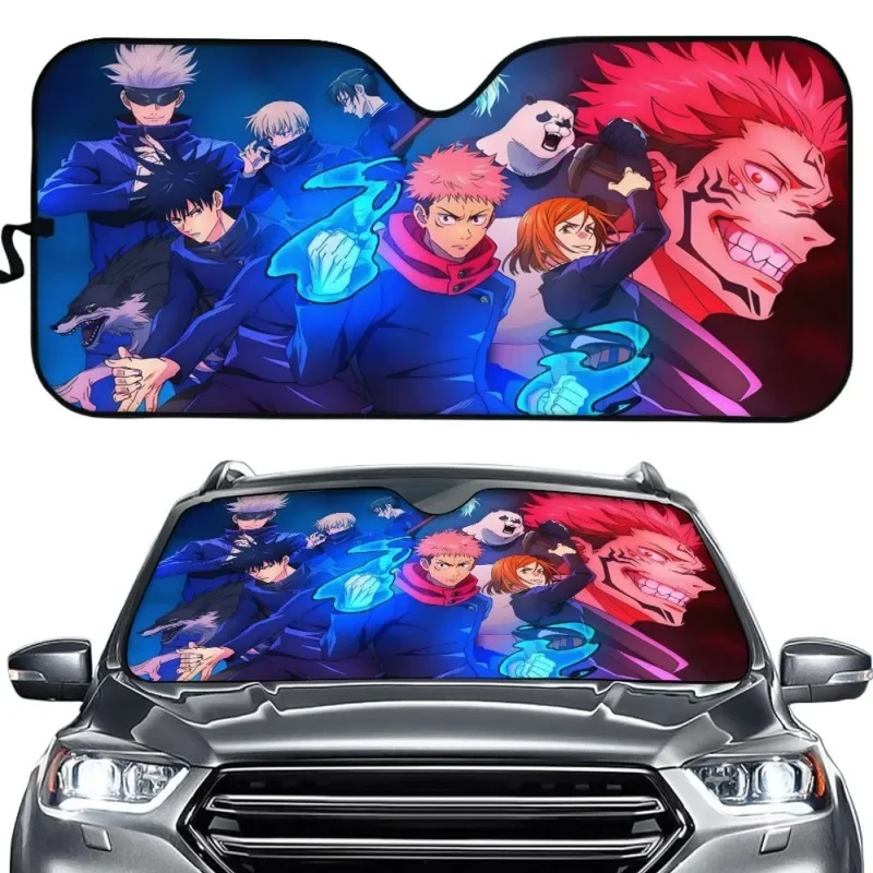 Jujutsu Kaisen Satoru солнцезащитные козырьки на лобовое стекло автомобиля аниме Itadori