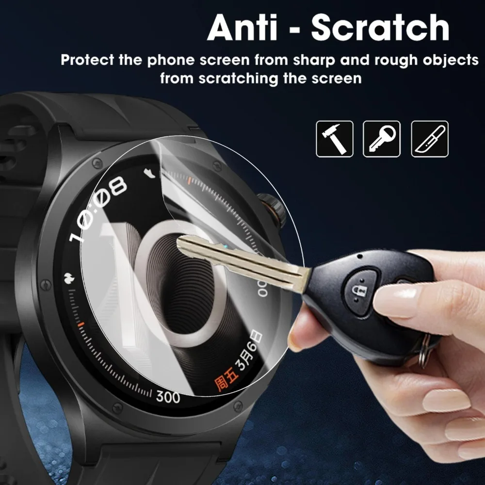 Фото Защитная пленка из гидрогеля для OPPO Watch X3, мягкий TPU, защита от царапин, HD-качество, прозрачная, аксессуары для умных часов №3