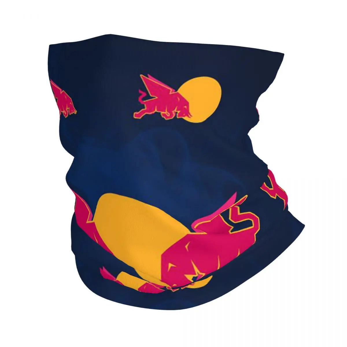 

Funny Crazy Red Double-Bull Bandana Neck Cover Printed Mask Scarf Multi-use Headband Running Unisex Adult Breathable