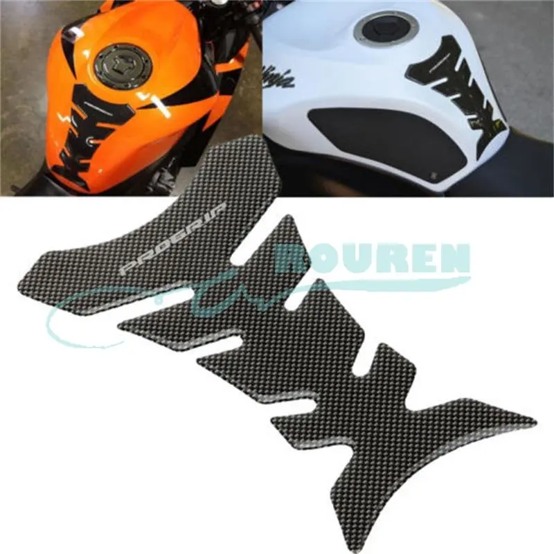 

Motorcycle Accessories Universal Stickers Moto Carbon Fiber Tank Pad Tankpad Protector Cafe Racer Decals For YAMAHA HONDA SUZUKI