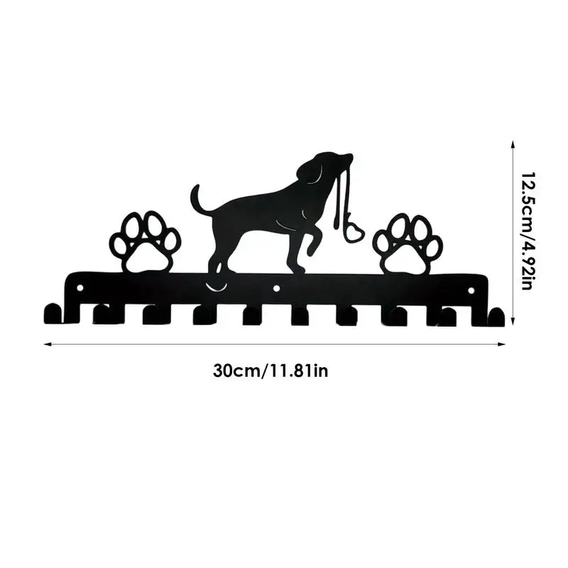 Металлическая Вешалка с 10 крючками для собак