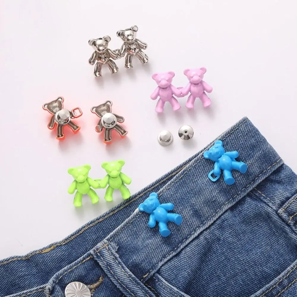 

Retract Waist Seamless Bear Skirt Pant Jeans Waist Button Waist Tighten Clip Waist Pin Buckle Clothing Accessories