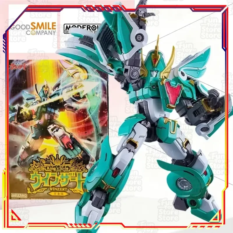 Фото Good Smile MODEROID Madou King Granzort King’s Style Winzert Gold Version 175mm Articulated Transformable Plastic Model Kit №4