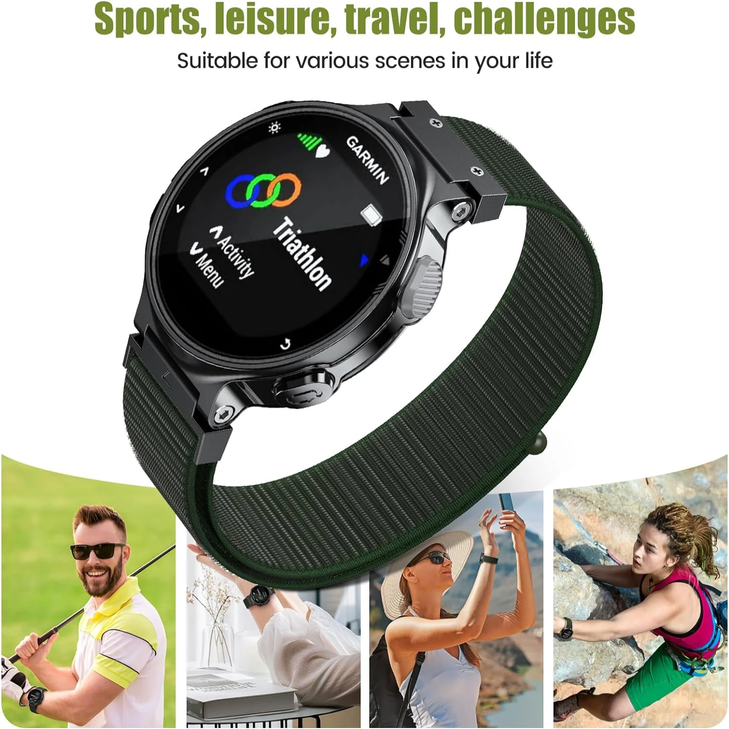 Легкий и дышащий ремешок Ultimate Grey Forerunner 630/620 для невыпадающего комфорта стиля.