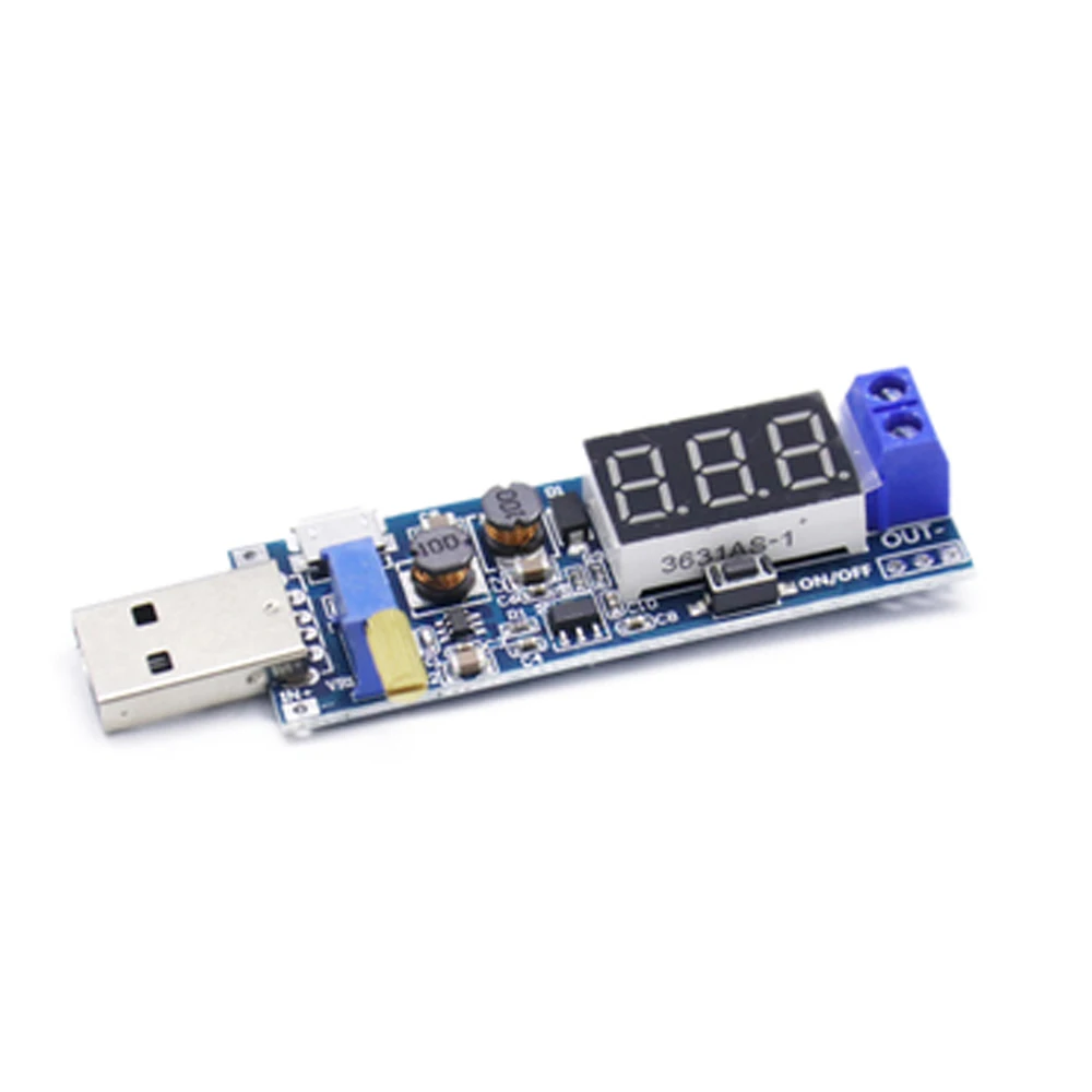 

DC-DC USB Step UP/Down Power Supply Module Adjustable Converter 5V to 3.3V/12V