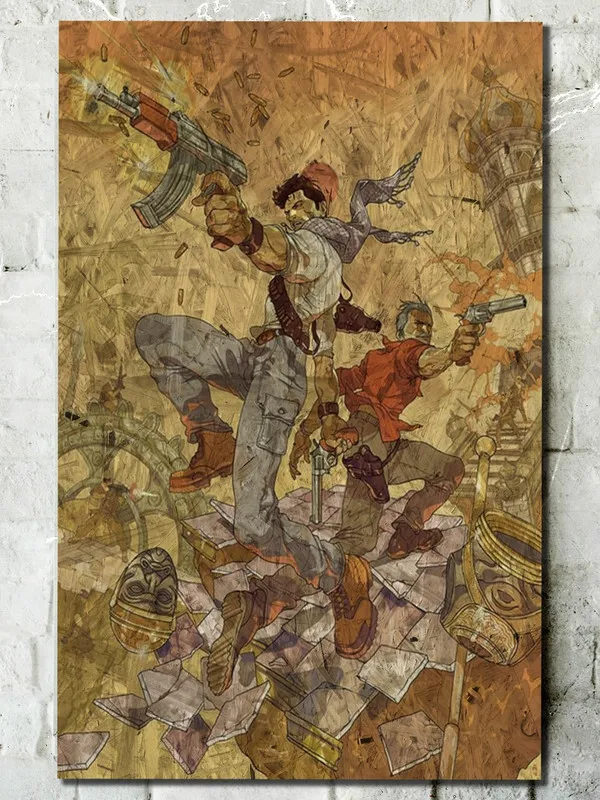 Картина интерьерная на рельефной доске ОСП игра Uncharted 3 - 9682 |