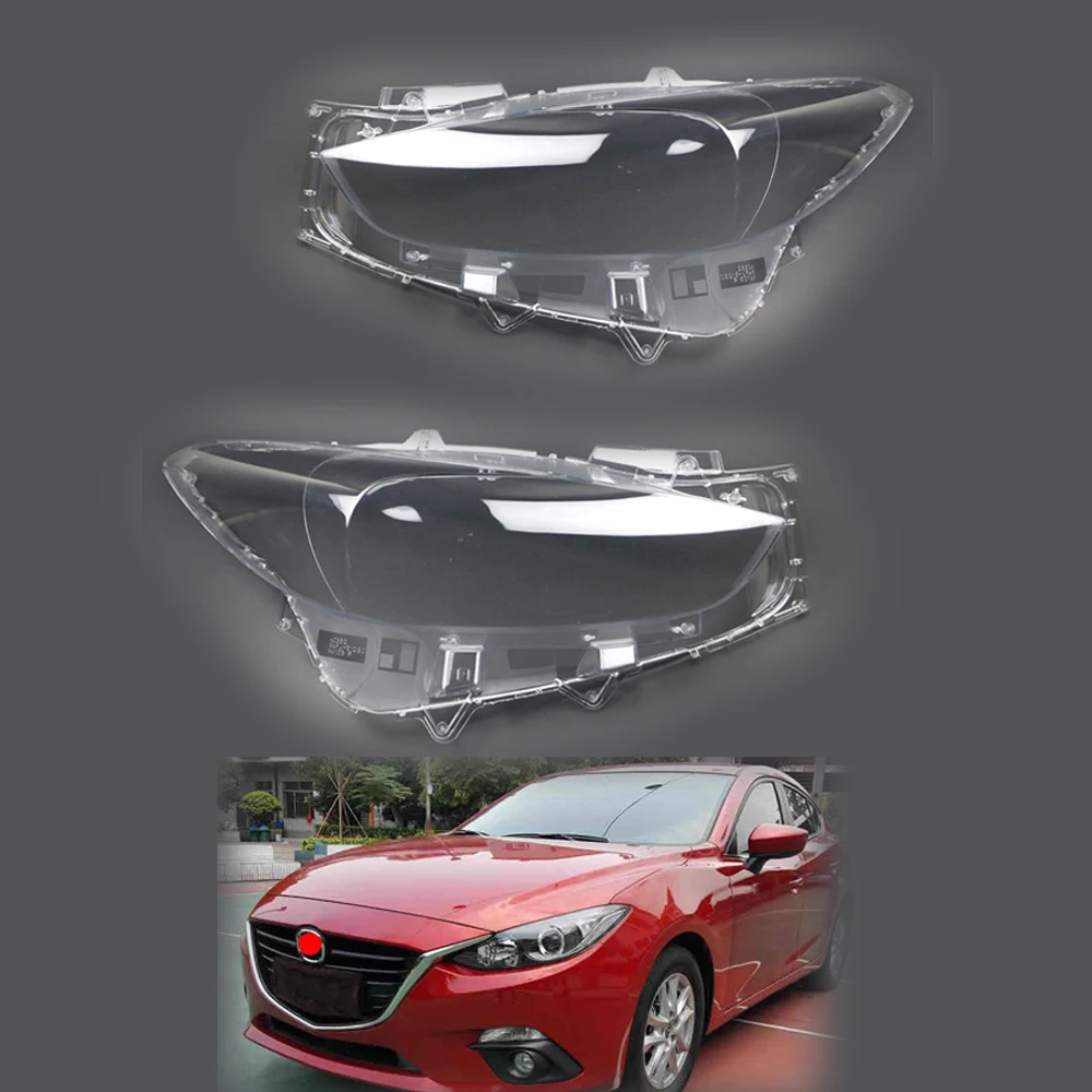 

For Mazda 3 Axela 2017 2018 2019 Car Halogen Headlamp Shell Lamp Shade Front Headlight Cover Lens For Halogen Light