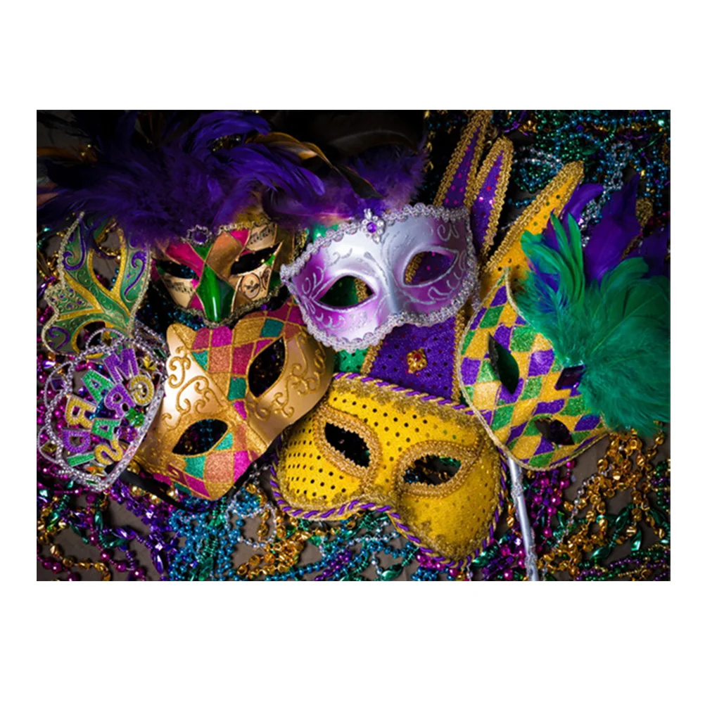 

Carnival Party Photo Background Masquerade Backdrop Festival Party Supplies