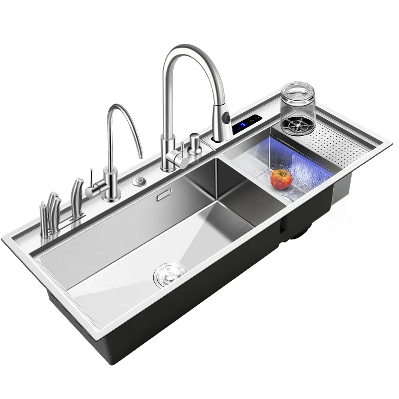 Pia De Purifayı Inteligente Lava-louças Ultrassônica Cozinha Limpeza Automática Integrada Máquina Lavar Vegetais