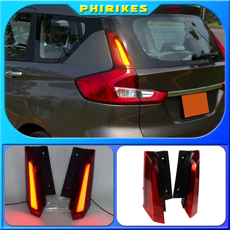 

2Pcs LED Reflector Rear Light Additional Brake Light Bumper Light Fog Lamp Taillight For Suzuki Ertiga 2018 2019 2020