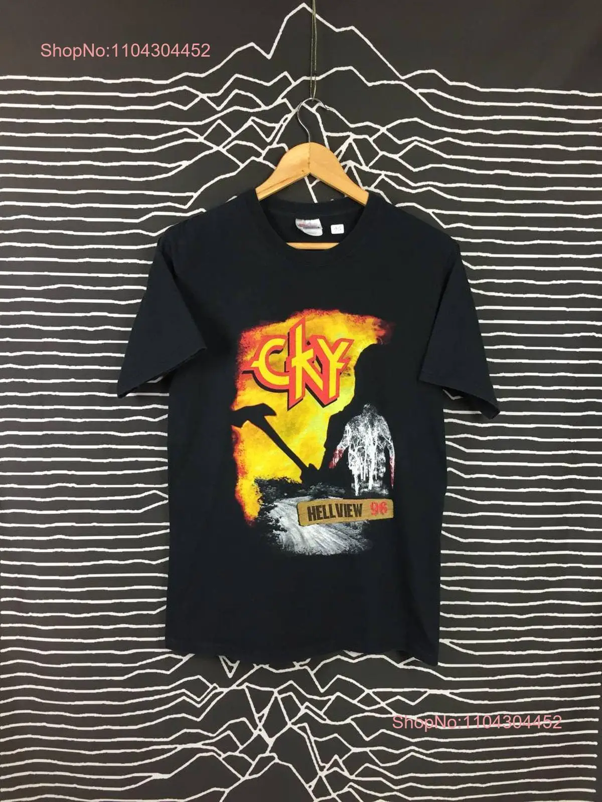 Футболка Vtg CKY Hellview 96 As Worn By Bam Margera Band размер S с длинными или короткими рукавами