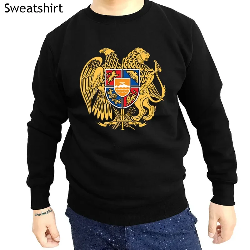 Прямая доставка ARMENIA Герб шубужи мужская толстовка с круглым вырезом модная