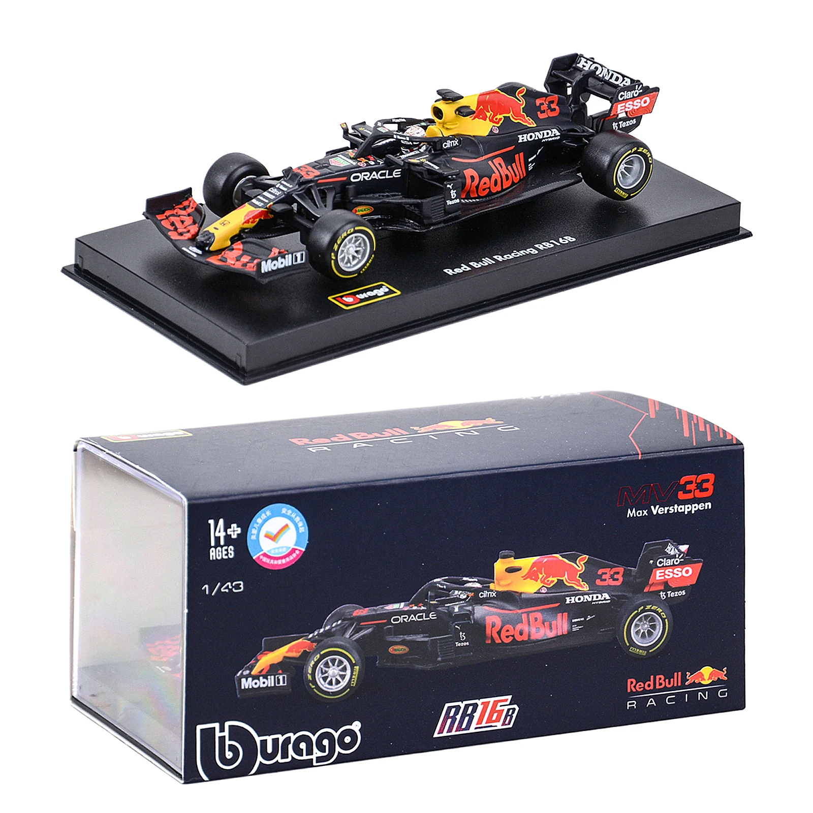 Модель автомобиля из сплава под давлением Bburago 1:43 модель F1 Команда Red Bull гоночная
