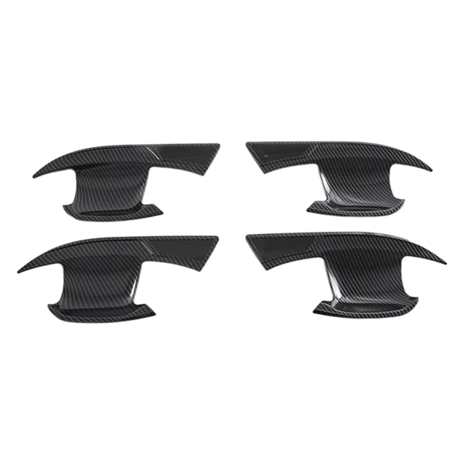 

4Pcs Car Door Handle Cup Scratch Protector Carbon Fiber Anti Scratch Protection