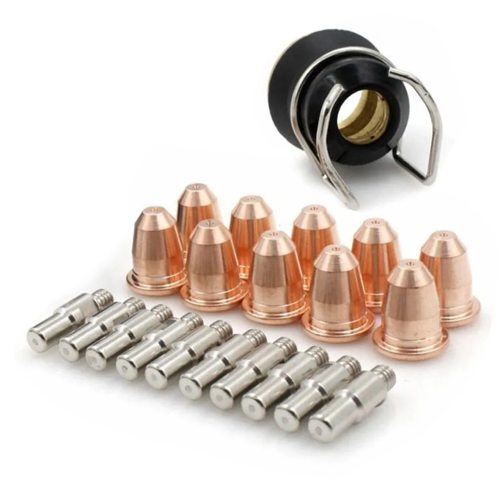 

22 Pcs PD116-8 PR110 Plasma Cutting Torch Consumables For Trafimet S45 S25 Plasma Consumables Kit Accessory Kit