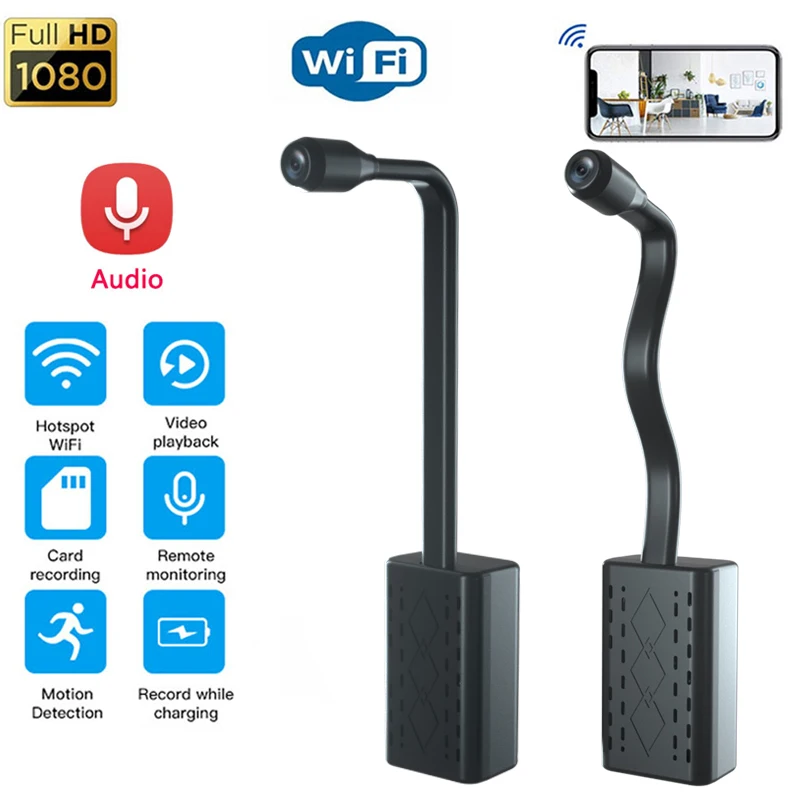 

Mini Camera Wifi 1080P HD Security Protection Remote Monitor Home Surveillance Camera Micro Camcorder Video Loop Recording