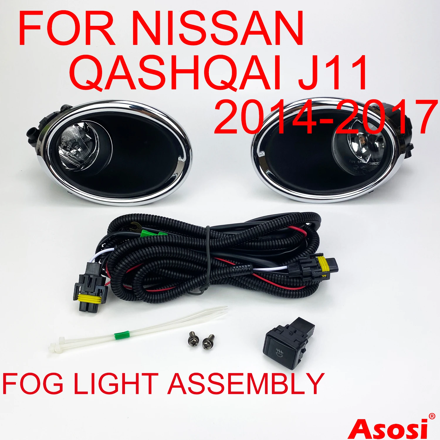Передний бампер противотуманный фонарь комплект для Nissan Qashqai J11 2014 2015 2016 2017 левая