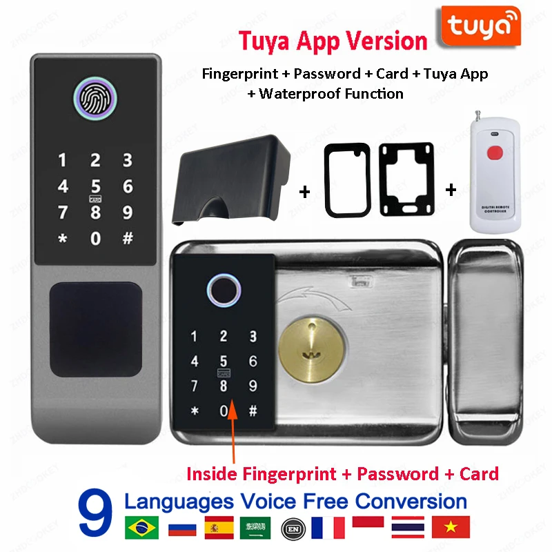 

Умный водонепроницаемый замок ZhdCookey с биометрией