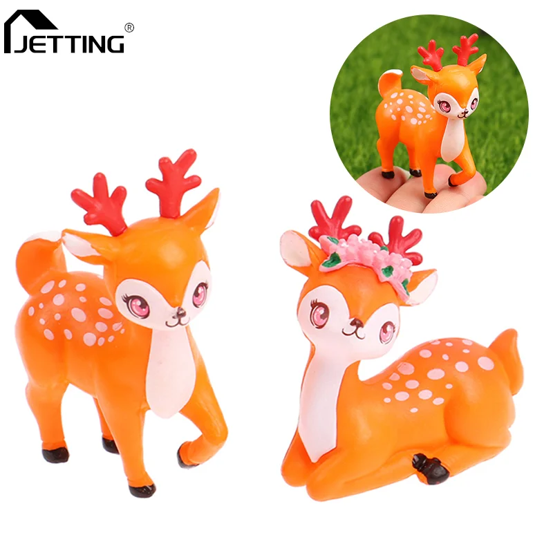 

Deer Cake Topper Fun Toys For Kids Children Girls Little Gifts Cake Birthday Decorating Animal Decoration Cupcake