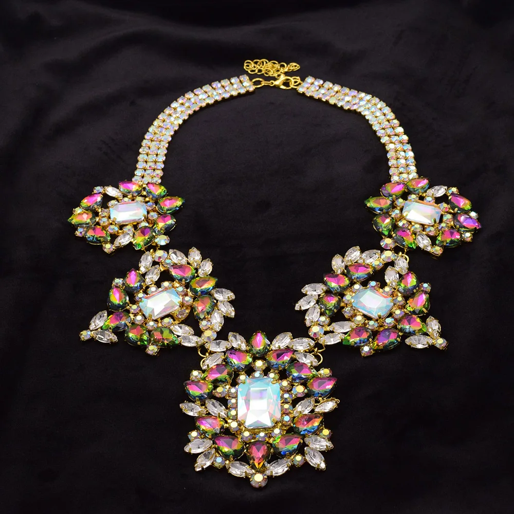 CUIER загадочное ожерелье для женщин ювелирные изделия стеклянные драгоценные