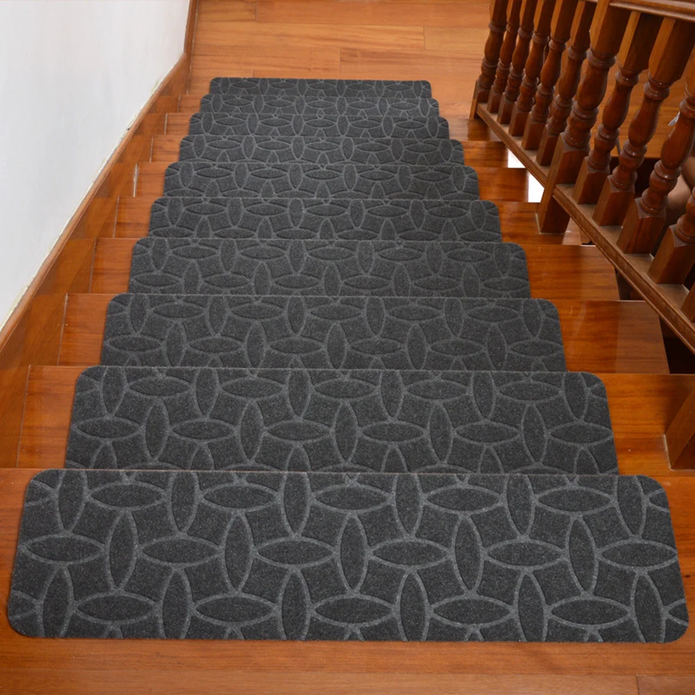 

1x Anti Slip Tread Plate of Indoor Stair TPE Self-adhesive Stair Carpet Children's Pet Fall Protection Pad Home Decoration