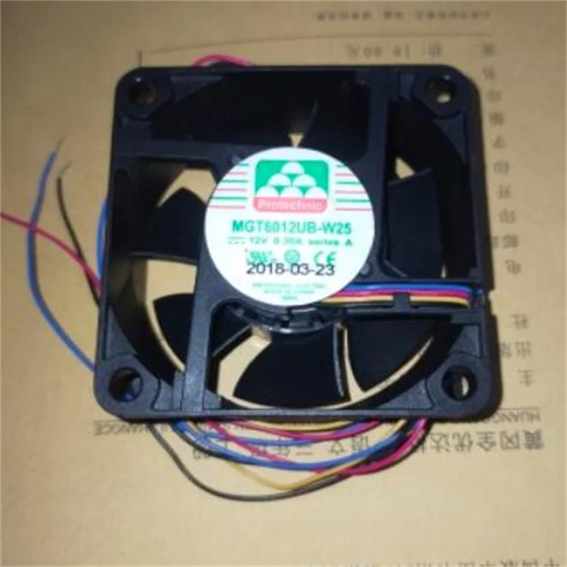 MGT6012UB-W25 12V 0.38A 6025 4-проводной PWM регулятор скорости 6 см вентилятор с высоким объемом воздуха