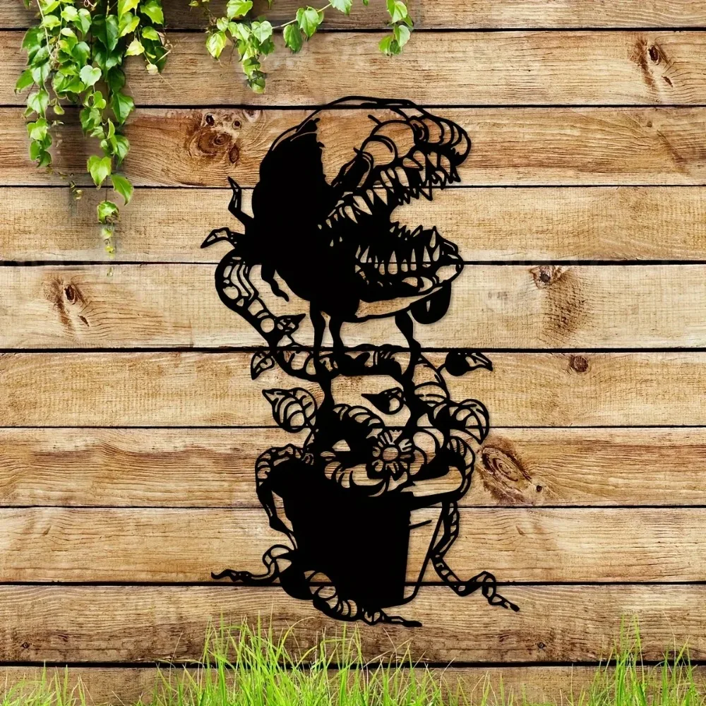 1 Шт. Креативное Металлическое Украшение На Стену С Цветочным Дизайном Каналов