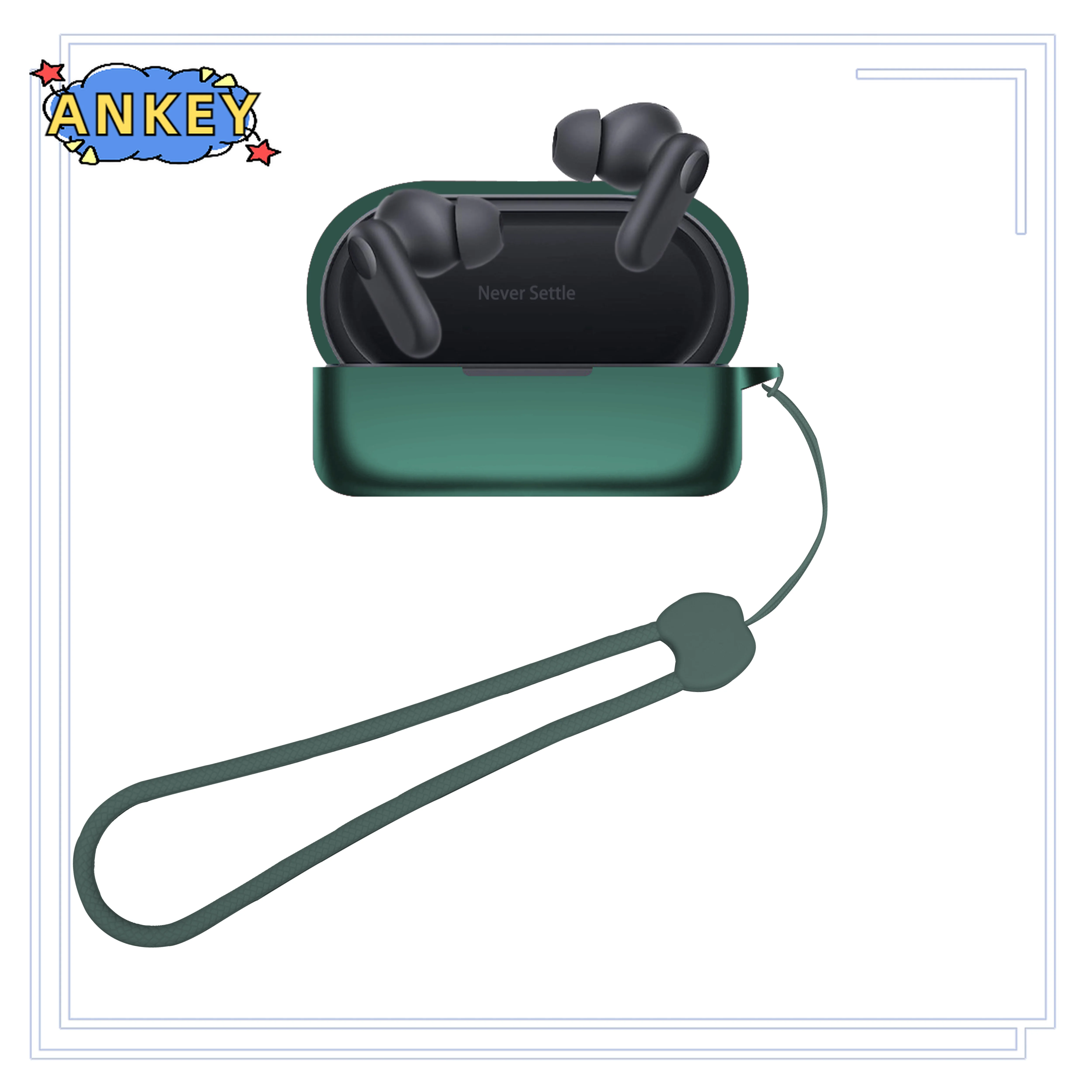 Мягкие силиконовые беспроводные наушники-вкладыши Bluetooth с защитой от падения для