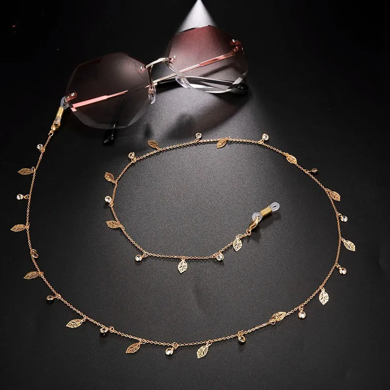 

Цепочка для очков с кристаллами, модная цветная металлическая подвеска с молнией, ремешки, фотошнурки, подарки на день Святого Валентина